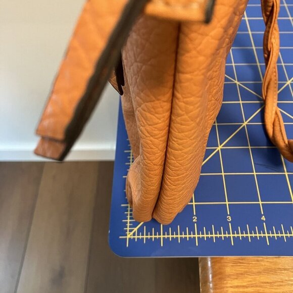 Rosetti Braided Handle Multi-pocket Orange Purse Shoulder Bag - Picture 7 of 10